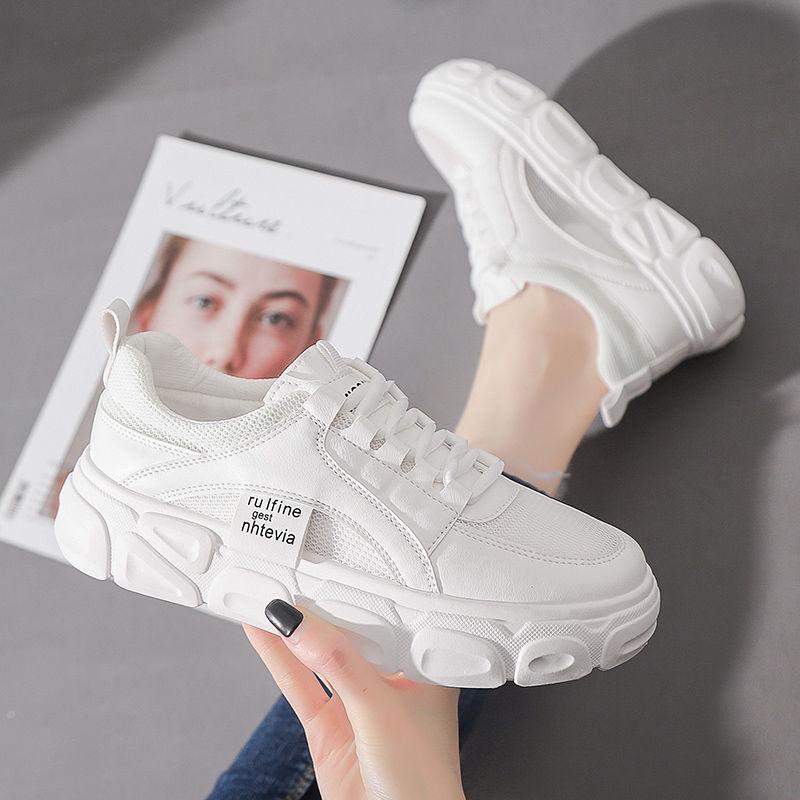 White Sneakers Women Shoes Chunky Sneakers Shoes Woman Tenis Feminino Breathable Mesh Dad Shoes