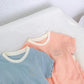 Children's Clothing Solid Color Short-sleeved Shorts Children's Suit Boys Girls Casual Comfortable T-shirt Two-piece Summer Clothing