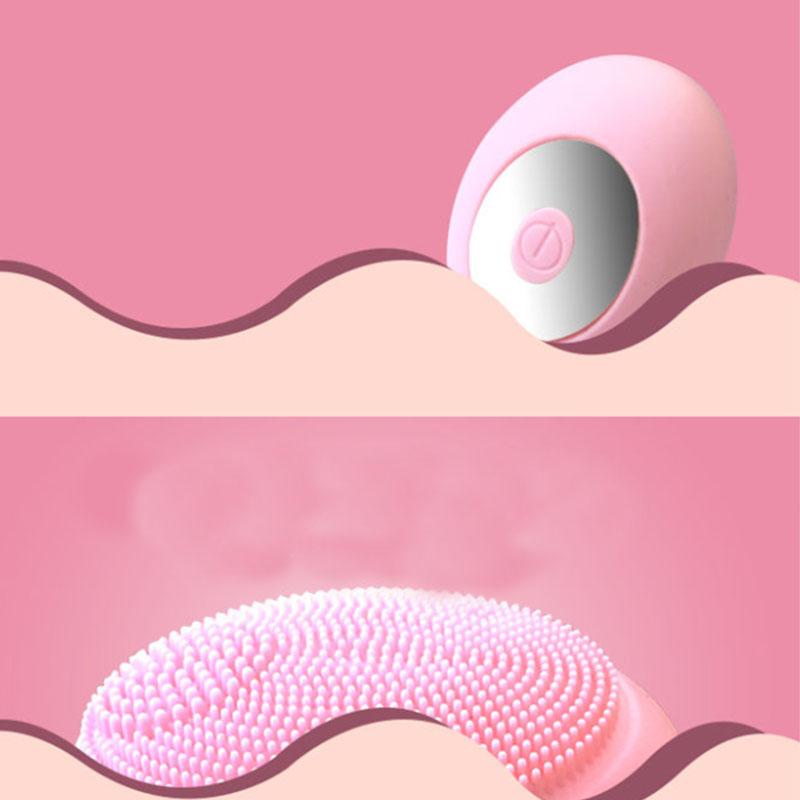 Mini Electric Silicone Facial Cleansing Instrument for Deep Cleansing To Blackheads and Dead Skin Rechargeable Face Wash Artifact