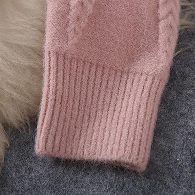 Autumn and Winter Light Mature Style Women's Knitted Pullover Sweater + High-waist Loose Wide-leg Pants Two-piece Suit