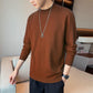 Autumn and Winter Half Turtleneck Sweater Men Loose Trend Base Sweater Casual Solid Color Sweater