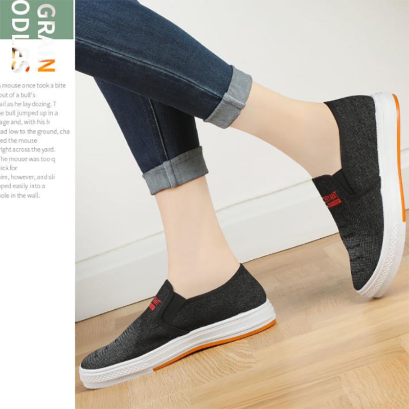 Spring and Summer Schoolgirl Canvas Shoes Korean Style Old Beijing Cloth Shoes Non-slip Tendon Bottom Low-top Flat Shoes
