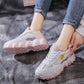 Plus Size 35-39 Summer Women Mesh Sneakers Students Breathable Running Basketball Shoes Shockproof Non-slip Skate Shoes