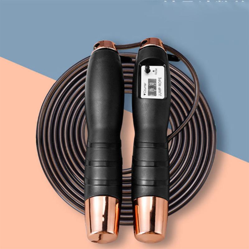 Rope Skipping Fitness Weight Loss Exercise Weight-bearing Wire Rope Fat-burning Weight-loss Counter Adult Special Cotton Rope Children Skipping Rope