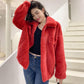WTEMPO Winter Fur Coat Women Thickened Imitation Rabbit Fur Short Loose Mink Fluffy Coat