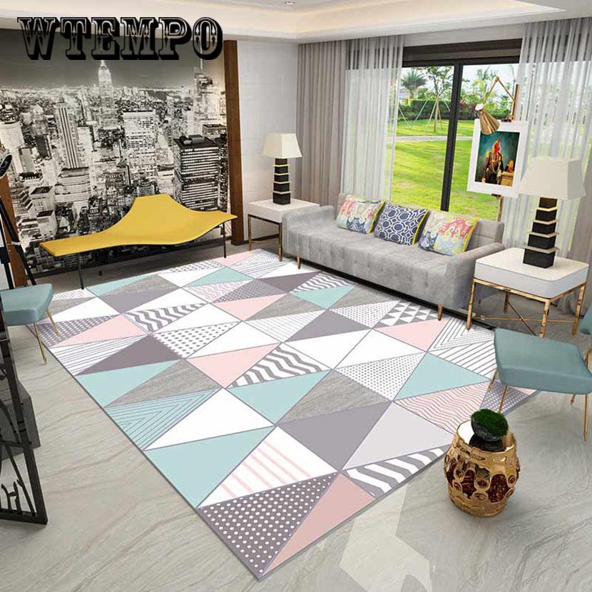 European Geometric Carpet For Living Room Children Bedroom Rugs And Carpets  Cloakroom Carpet