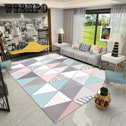 European Geometric Carpet For Living Room Children Bedroom Rugs And Carpets  Cloakroom Carpet