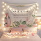 Home Bedroom Background Cloth Hanging Cloth Tapestry Hanging Wall Nordic Style Simple Plant Anchor Photo Cloth Background Net Red Wall Cloth