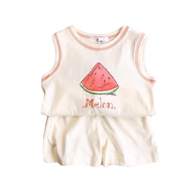 Girls' Suits Summer Clothes Korean Children's Clothes Foreign Handsome Children's Short-sleeved Baby Boy Two-piece