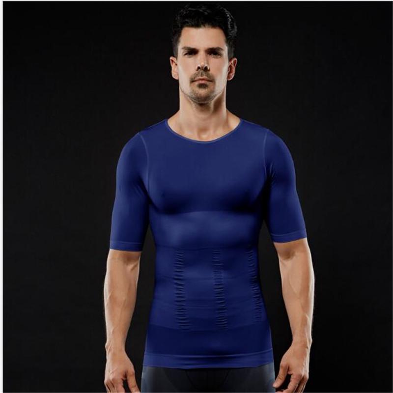 Tight Men's Tight Chest Lose Weight Slim Vest Tops Reduce Belly Stomach Shapewear Posture Corrector
