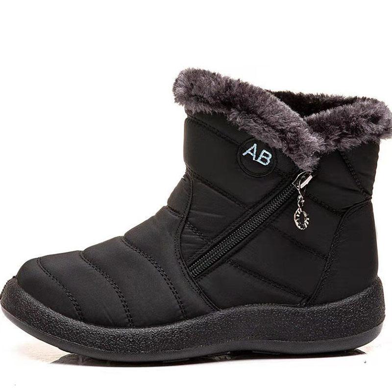 Women's Cotton Shoes Winter New Snow Boots Plus Velvet Thick Warm Short Boots Non-slip High-top Middle-aged and Elderly Cheap Shoes