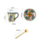 Bohemian Cup and Saucer Package Ceramic Cup Breakfast Milk Cup Net Red Water Cup Household Cup High-value Mug