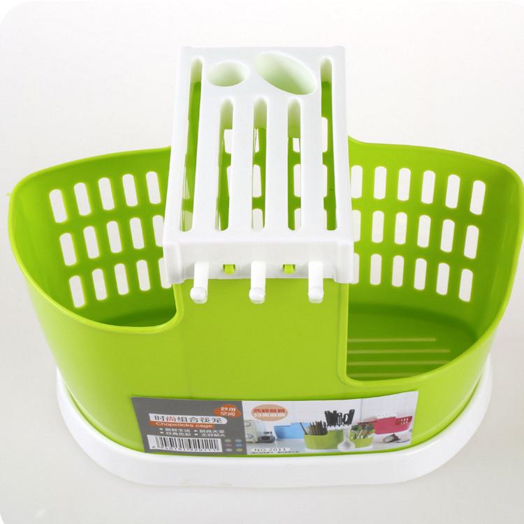 Large Capacity Kitchen Drainer Multi-functional Rack Chopstick Cutlery Spoon Holder Storage Rack