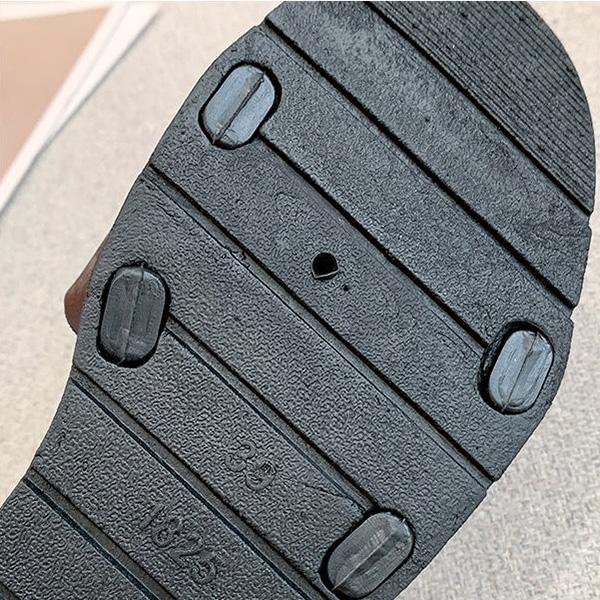 WTEMPO Slippers Women Square Head Flat  Indoor Non-slip  Flip Flop Beach Bedroom Home Go Out One Size too Small