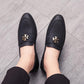 Men's Shoes Creative Lace-up Casual Leather Shoes Men's Leather Flats Slip-On Shoes