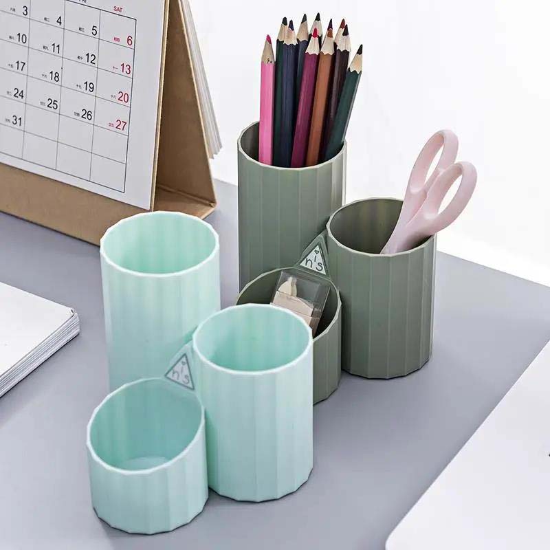 Creative Office Desktop Personality Polygon Pen Holder Soft Decoration Decoration Room Small Decoration