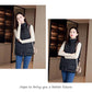 Down Cotton Vest Women's Short Autumn and Winter Large Size Loose Thick Cotton Coat