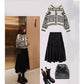 Vintage  Printed Sweater Women Bottoming Sweater Loose Casual Knit Pullover Sweater Autumn Winter
