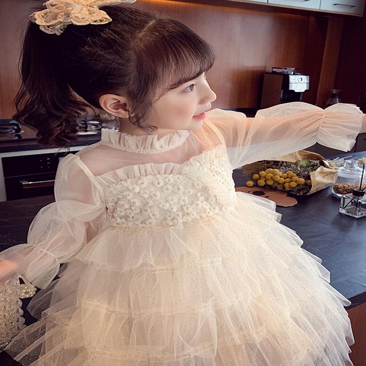 Girls' Dresses Children's Korean Style Western Style Net Gauze, Puffy Cake Dresses Little Girls, Princess Dresses Summer