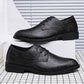 Men's Personality Printed Black Business Dress Shoes Men's Shoes Vintage Design Men's Casual Leather Shoes