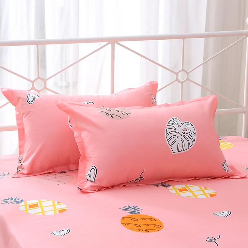 Two-piece Cotton Pillowcase Single Double Bedroom Pillowcase Plus Thicker Pillow Cover