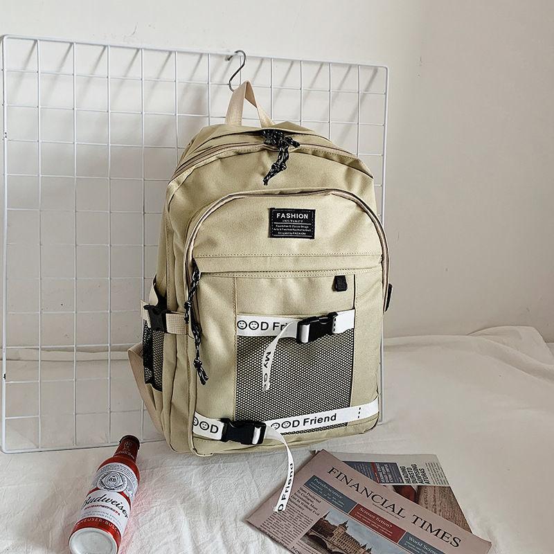 Large-capacity School Bag Female High School College Student Fashion Trend Backpack Harajuku Travel Backpack Male