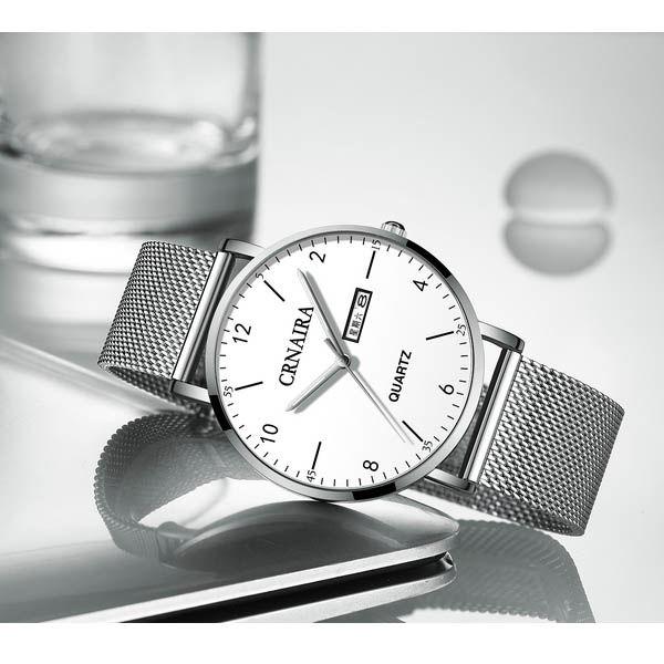 High Quality Quartz Waterproof Buckle Male Top Luxury Brand Steel Wrist Watches for Men