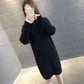 Sexy Slim Sweater Dress Women Female Bodycon Warm Dress Long Sleeve Robe Basic Knitted Dress