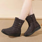 Thick Velvet Snow Boots Women's Waterproof Non-slip Middle Tube Women's Cotton Shoes Keep Warm and Comfortable In Winter