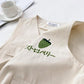Strawberry Embroidery Women's Vest Coat Solid Color Sleeveless Spring and Summer Loose Casual Waistcoats
