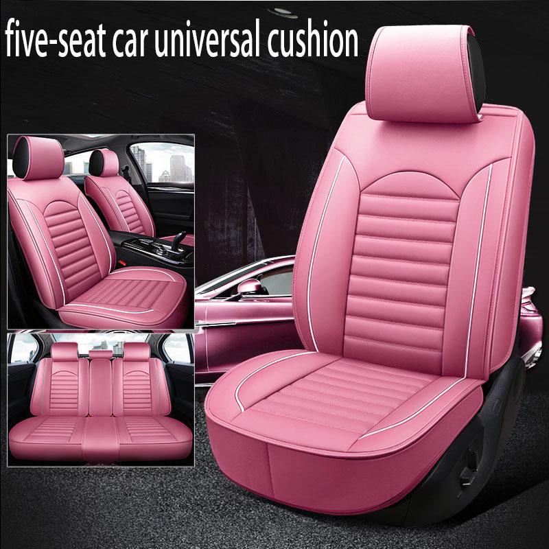 Leather Universal 5 Seat Car Seat Cover Fully Surrounded Car Cushion Four Season Car Seat Cover