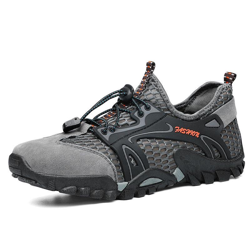 Summer Breathable Mesh Shoes Men 'S Shoes Outdoor Hiking Net Shoes Hollow Casual Shoes Hiking Shoes Hole Shoes
