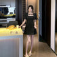 French Sweet Puff Sleeve Princess Dress Ladies Summer Style Small Short Sleeve Dress
