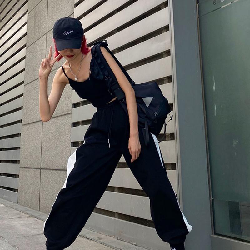 Small Daisy Loose High-waisted Trousers Female Korean Student Wide-leg Leggings Pants Slimming Sports Casual Pants