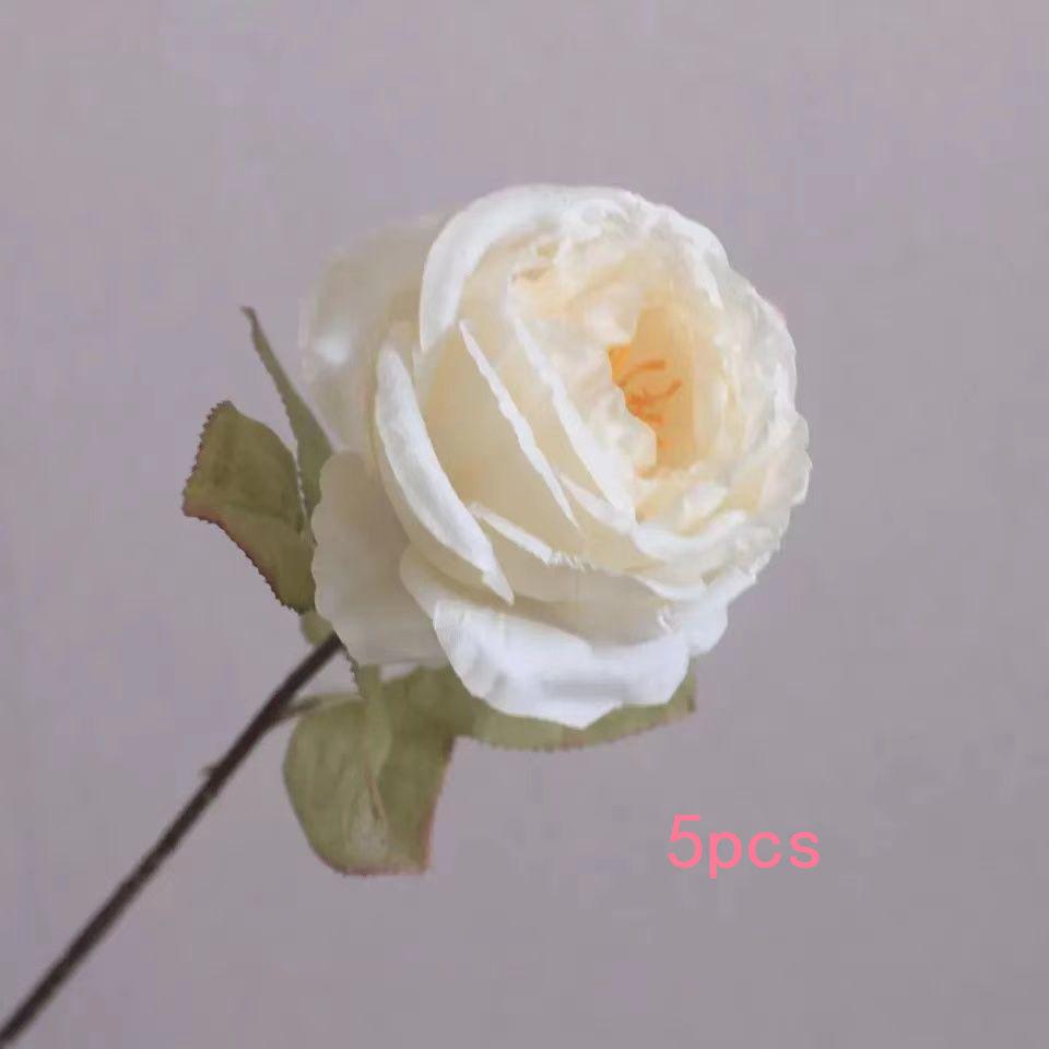 Coke Edge Imitation Dried Flower Rose Flower Korean Light Luxury Decoration Decoration Dining Room Fake Flower Simulation Flower Home Bouquet