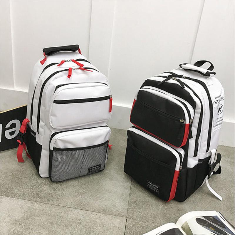 Large-capacity School Bag Female High School College Student Fashion Trend Backpack Harajuku Travel Backpack Male