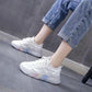 Women's Summer Sports Shoes Daddy White Shoes All-match Student Casual Running Shoes Light Casual Shoes Mesh Shoes