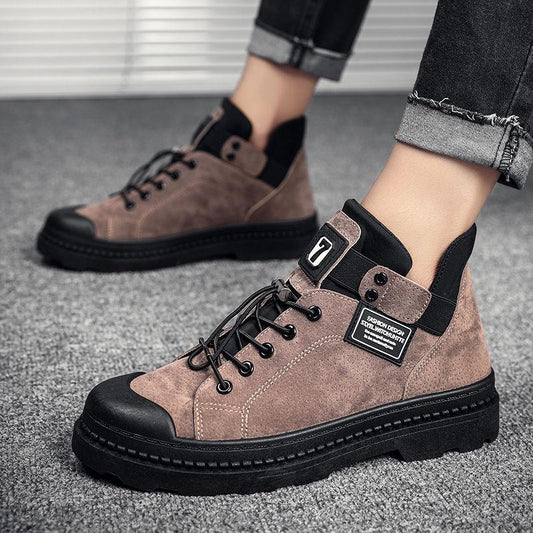 Autumn Men's Shoes Men's Martin Boots High Top Fashion Retro Work Men's Boots Military Boots