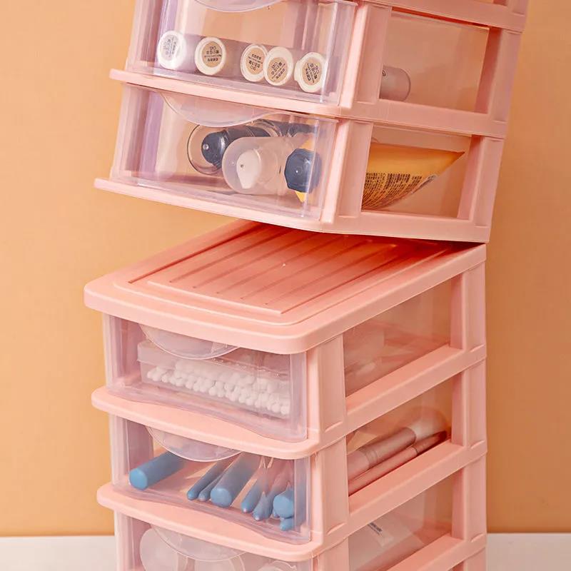 Capacity Cosmetic Storage Box Make Load Organizer Jewellery Nails Make Container Desktop Miscellaneous Storage Box