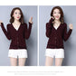 Fashion Solid Casual Drop Shoulder Lantern Sleeve Sweatshirt Pullover Tops for Women