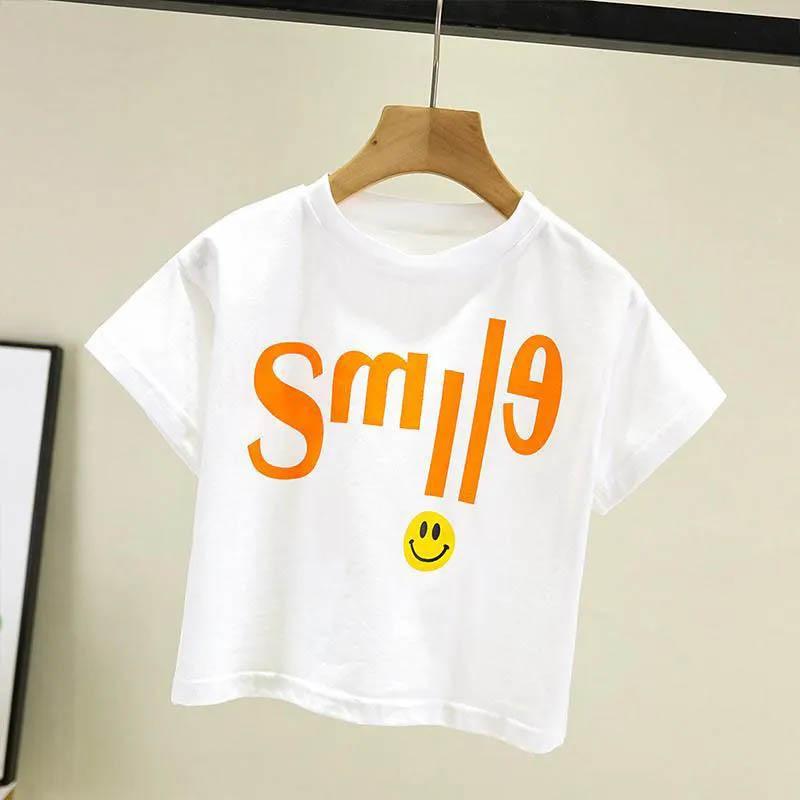 Boys and Girls Summer Clothes Cute and Handsome Short-sleeved Cropped Pants Baby Korean Summer Two-piece Suit