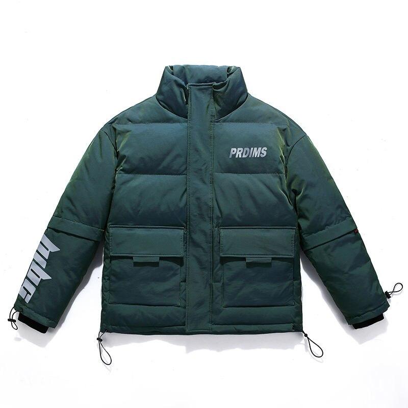 Winter Down Jacket Men's Casual White Duck Down Jacket Stand-up Collar Parka Hip-hop Coat Warm and Windproof Jacket
