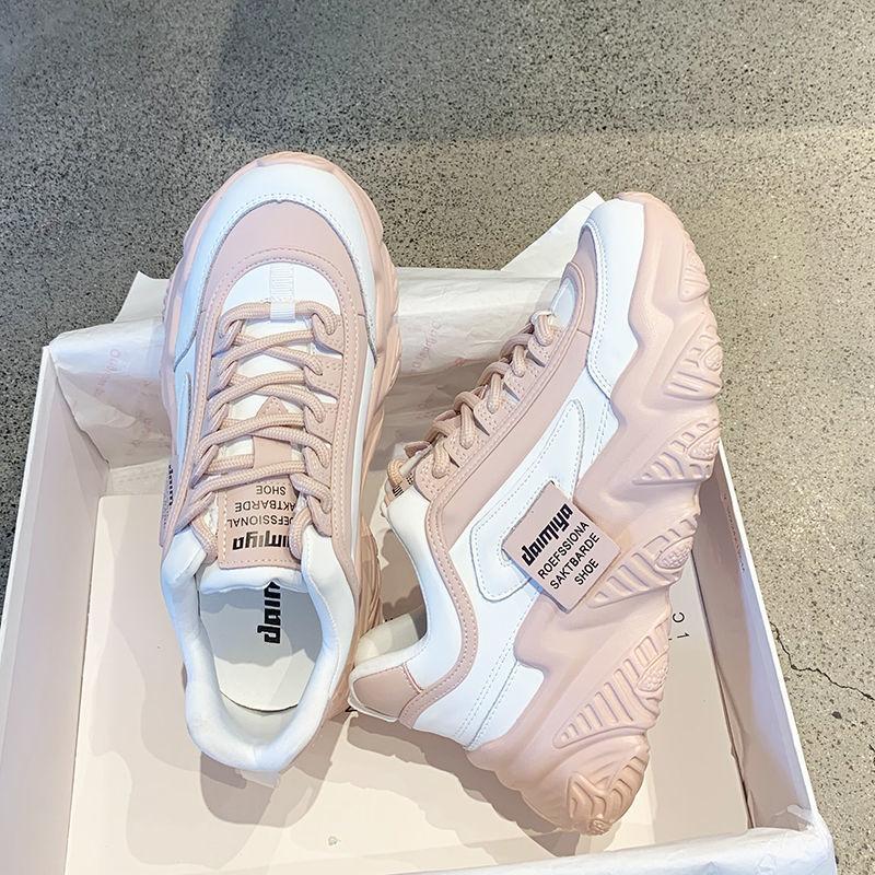 Fashion Student Breathable Shoes Spring and Summer Versatile Platform Sneakers Casual Outdoor Running Shoes
