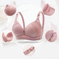 Soft Cotton Comfortable Thin Section Top Support Adjustable No Steel Ring Three-breasted Stereotyped Auxiliary Breast Ladies Sexy Breathable Bra