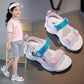 Girls' Sandals  Summer Big Children's Fashion Princesses Little Girls Soft Bottom Non-slip, Open Toe Lightweight  Breathable Children's Beach Sandals