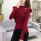 Women's Solid Color Lace Bottoming Shirt Fashion Off-the-shoulder Mesh Low Neck Bottoming Shirt Sexy Thin Knitwear