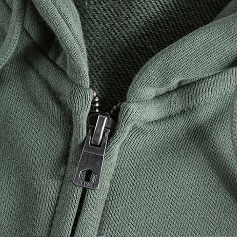 Hooded Sweater Men's Sweater Sports Casual Cardigan Sweatshirts Pure Color Wild Youth Hoodie Sweater Trend