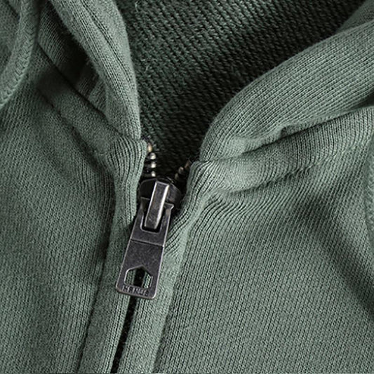 Hooded Sweater Men's Sweater Sports Casual Cardigan Sweatshirts Pure Color Wild Youth Hoodie Sweater Trend