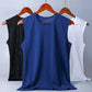 Mesh Vest Men's Sports Breathable Hollow Quick-drying Ice Silk Summer Sleeveless T-shirt Wide Shoulder Thin Section