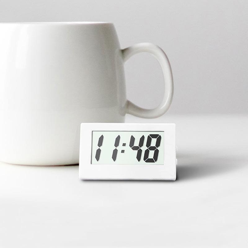Bedroom Simple Small Electronic Watch Portable Old Man Big Character Watch Student Exam Mute Desktop Clock Mini Home